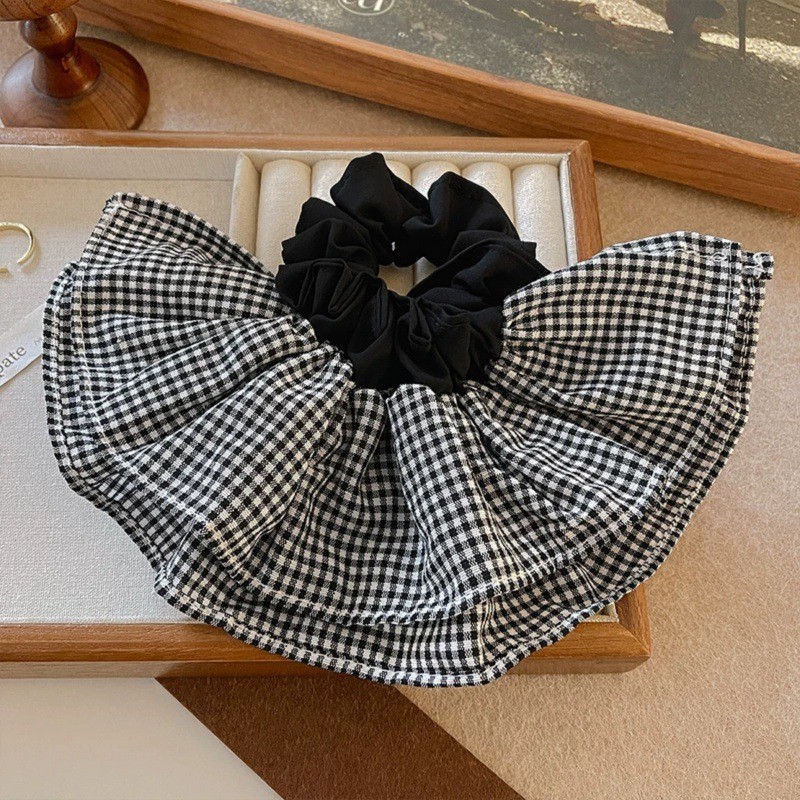 Extra große karierte Haargummi – Silk Tie Striped Bewertung und Preis