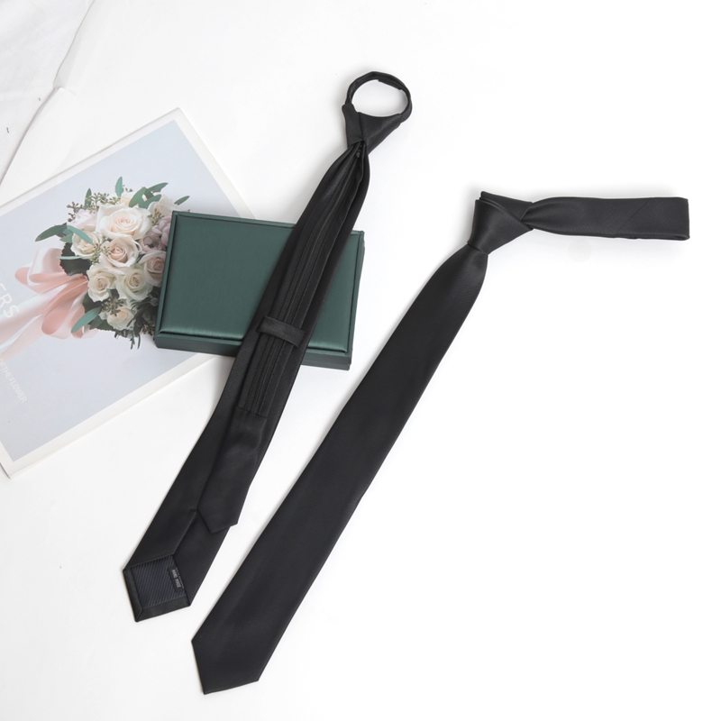 Schwarz Farben Zipper Krawatte – Skinny Tie Men Bewertung und Preis