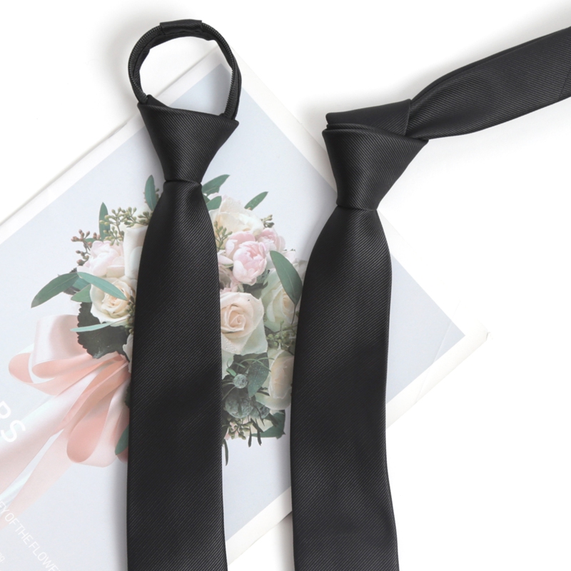 Schwarz Farben Zipper Krawatte – Skinny Tie Men Bewertung und Preis