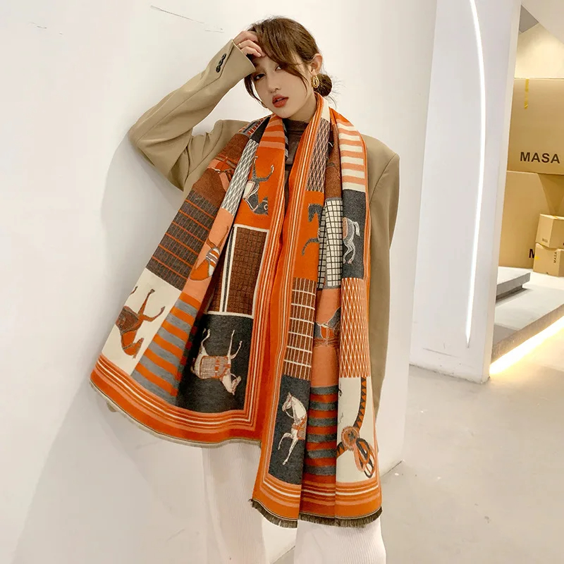 2024 neue Luxus Winter Kaschmi – Woven Scarf Blanket Bewertung und Preis