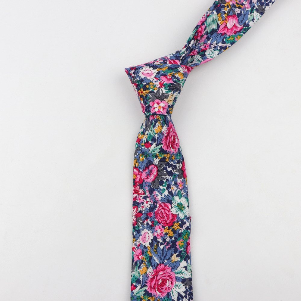 Baumwoll-Blumen-Krawatte für H – Skinny Tie Men Bewertung und Preis