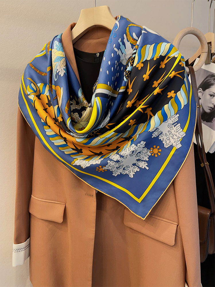 135cm 135cm Maul beers eide gr – Scarf Silk Square Bewertung und Preis